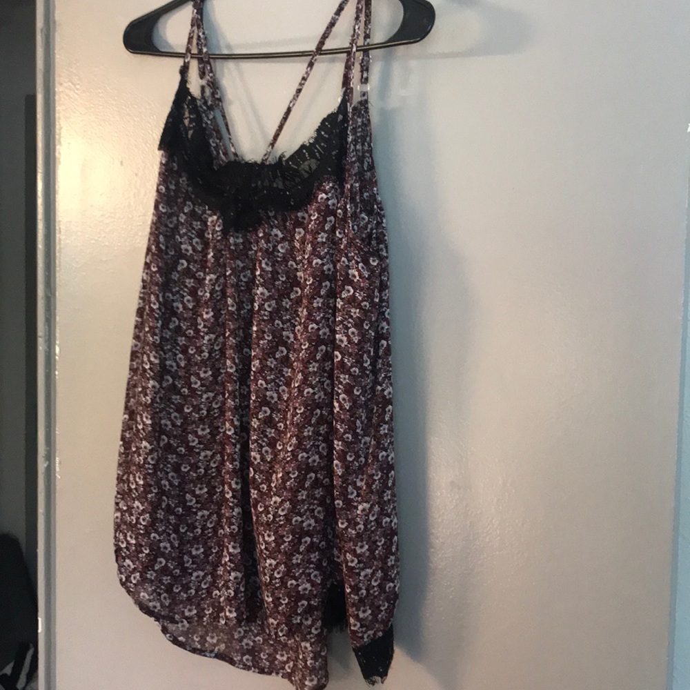 Floral off the shoulder top